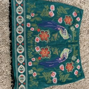 Umgee Embroidered Skirt